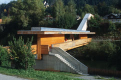 Bro i Vierendeelkonstruktion, Murau, Schweiz